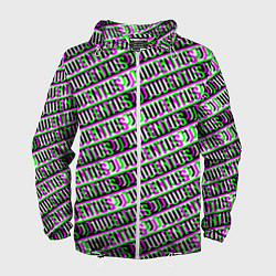 Мужская ветровка Juventus glitch pattern