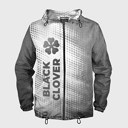 Ветровка с капюшоном мужская Black Clover - white gradient по-вертикали, цвет: 3D-черный