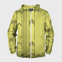 Ветровка с капюшоном мужская Закулисье классические обои, цвет: 3D-белый
