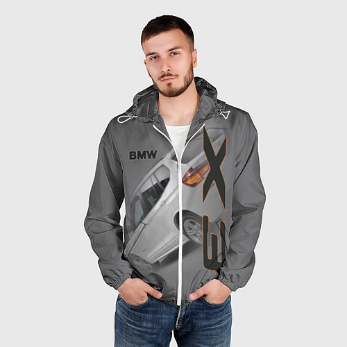 Мужская ветровка BMW X3 / 3D-Белый – фото 3