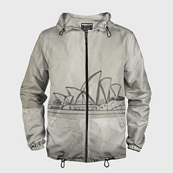 Ветровка с капюшоном мужская Сидней, цвет: 3D-черный