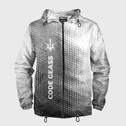 Ветровка с капюшоном мужская Code Geass - grey gradient по-вертикали, цвет: 3D-черный