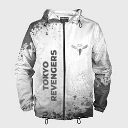 Ветровка с капюшоном мужская Tokyo Revengers - white gradient вертикально, цвет: 3D-черный