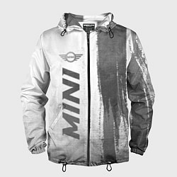 Ветровка с капюшоном мужская Mini - white gradient по-вертикали, цвет: 3D-черный