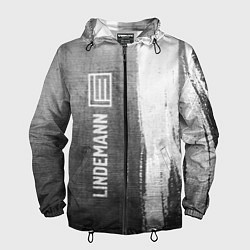 Ветровка с капюшоном мужская Lindemann - grey gradient по-вертикали, цвет: 3D-черный