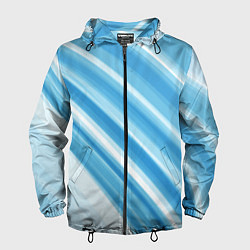 Ветровка с капюшоном мужская Акварель, цвет: 3D-черный