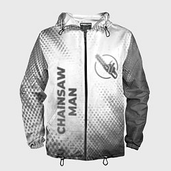 Ветровка с капюшоном мужская Chainsaw Man - white gradient вертикально, цвет: 3D-черный
