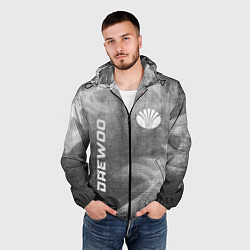 Ветровка с капюшоном мужская Daewoo - grey gradient вертикально, цвет: 3D-черный — фото 2