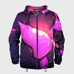 Мужская ветровка Розовая текстура разлом плит