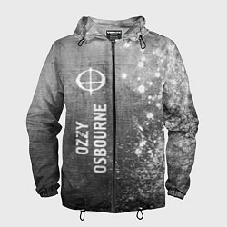 Ветровка с капюшоном мужская Ozzy Osbourne - grey gradient по-вертикали, цвет: 3D-черный