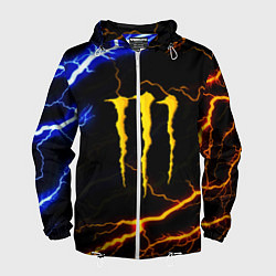 Ветровка с капюшоном мужская Monster energy storm, цвет: 3D-белый