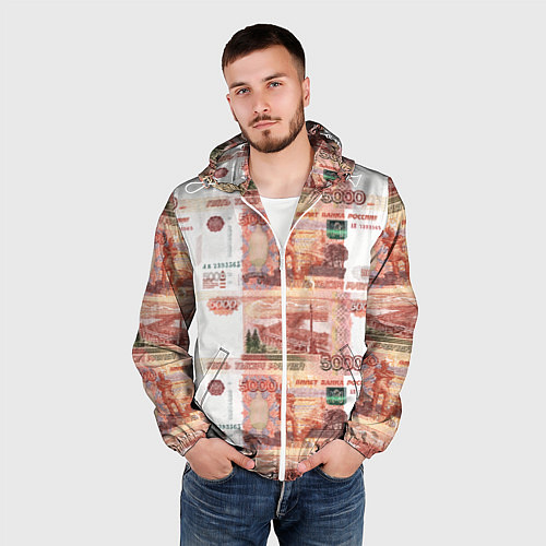 Мужская ветровка 5 000 рублей / 3D-Белый – фото 3