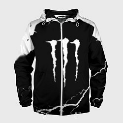 Ветровка с капюшоном мужская Monster energy storm energy, цвет: 3D-белый
