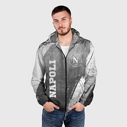Ветровка с капюшоном мужская Napoli - grey gradient вертикально, цвет: 3D-черный — фото 2
