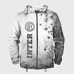 Ветровка с капюшоном мужская Inter - white gradient по-вертикали, цвет: 3D-черный