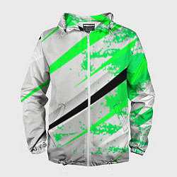 Мужская ветровка Color white light green