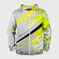 Мужская ветровка Color white light green