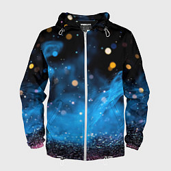 Мужская ветровка Синяя текстура бокке