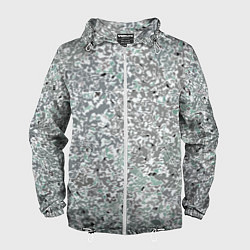 Мужская ветровка Перламутровый серо-голубой паттерн