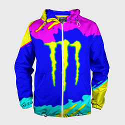 Мужская ветровка Monster energy краски цветные