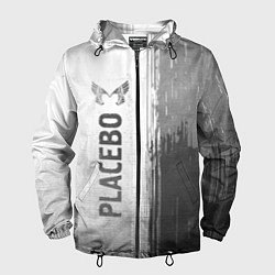 Ветровка с капюшоном мужская Placebo - white gradient по-вертикали, цвет: 3D-черный