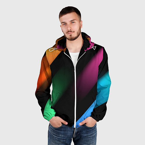 Мужская ветровка Multicoloured / 3D-Белый – фото 3