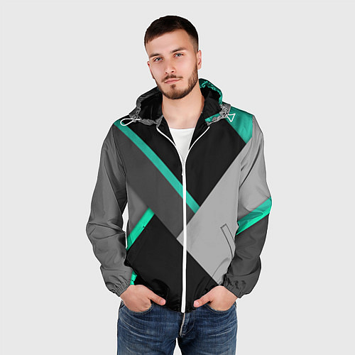 Мужская ветровка Multicoloured / 3D-Белый – фото 3