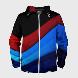 Ветровка с капюшоном мужская Multicoloured, цвет: 3D-белый