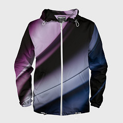 Ветровка с капюшоном мужская Multicoloured, цвет: 3D-белый