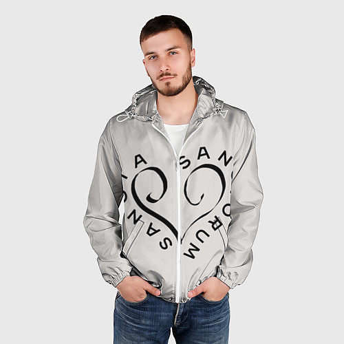 Мужская ветровка Святая святых / 3D-Белый – фото 3
