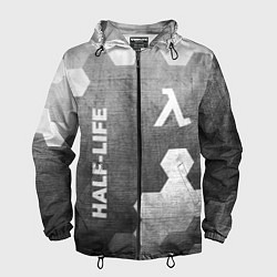 Ветровка с капюшоном мужская Half-Life - grey gradient вертикально, цвет: 3D-черный