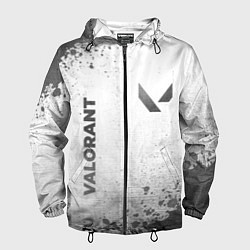 Ветровка с капюшоном мужская Valorant - white gradient вертикально, цвет: 3D-черный