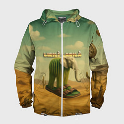 Ветровка с капюшоном мужская Lirili Larila мем, цвет: 3D-белый