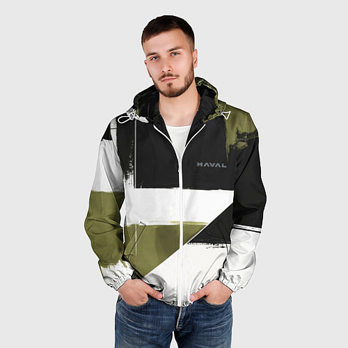 Мужская ветровка Haval логотип / 3D-Белый – фото 3