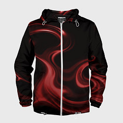 Ветровка с капюшоном мужская Color red, цвет: 3D-белый