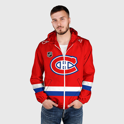 Мужская ветровка Монреаль Канадиенс хоккей / 3D-Белый – фото 3