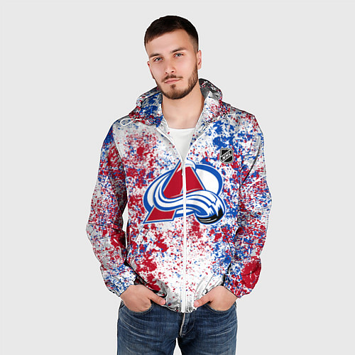 Мужская ветровка Colorado Avalanche NHL white / 3D-Белый – фото 3