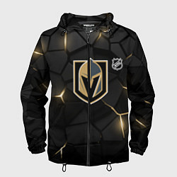 Ветровка с капюшоном мужская Вегас Голден Найтс - НХЛ хоккей, цвет: 3D-черный