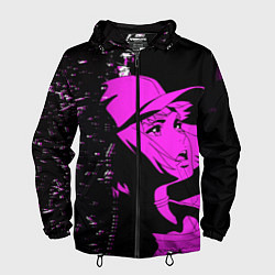 Ветровка с капюшоном мужская Лазарь: Элейна, цвет: 3D-черный