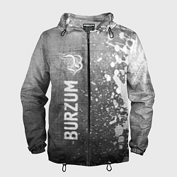 Ветровка с капюшоном мужская Burzum - grey gradient по-вертикали, цвет: 3D-черный