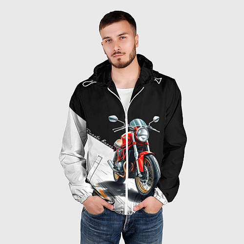 Мужская ветровка Ducati Racer / 3D-Белый – фото 3
