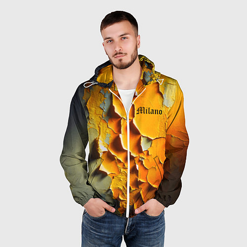 Мужская ветровка Peeling plaster - Milano / 3D-Белый – фото 3