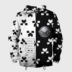Мужская ветровка Doom x minecraft pattern