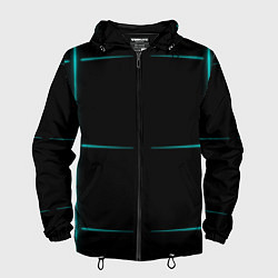 Мужская ветровка Color black blue stripes
