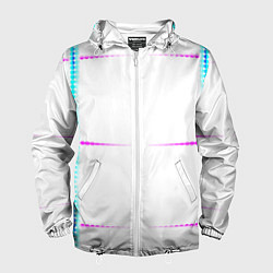 Мужская ветровка Color white blue pink stripes