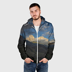 Ветровка с капюшоном мужская Массив Метеген, цвет: 3D-белый — фото 2