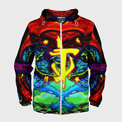 Ветровка с капюшоном мужская Doom hyper monster, цвет: 3D-белый