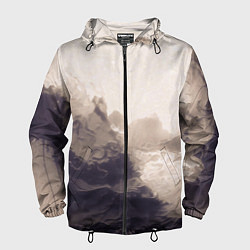 Мужская ветровка Сепия абстрактная горная река