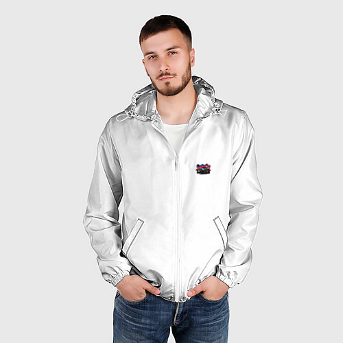 Мужская ветровка Mercedes amg / 3D-Белый – фото 3