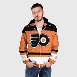 Ветровка с капюшоном мужская Philadelphia Flyers, цвет: 3D-белый — фото 2